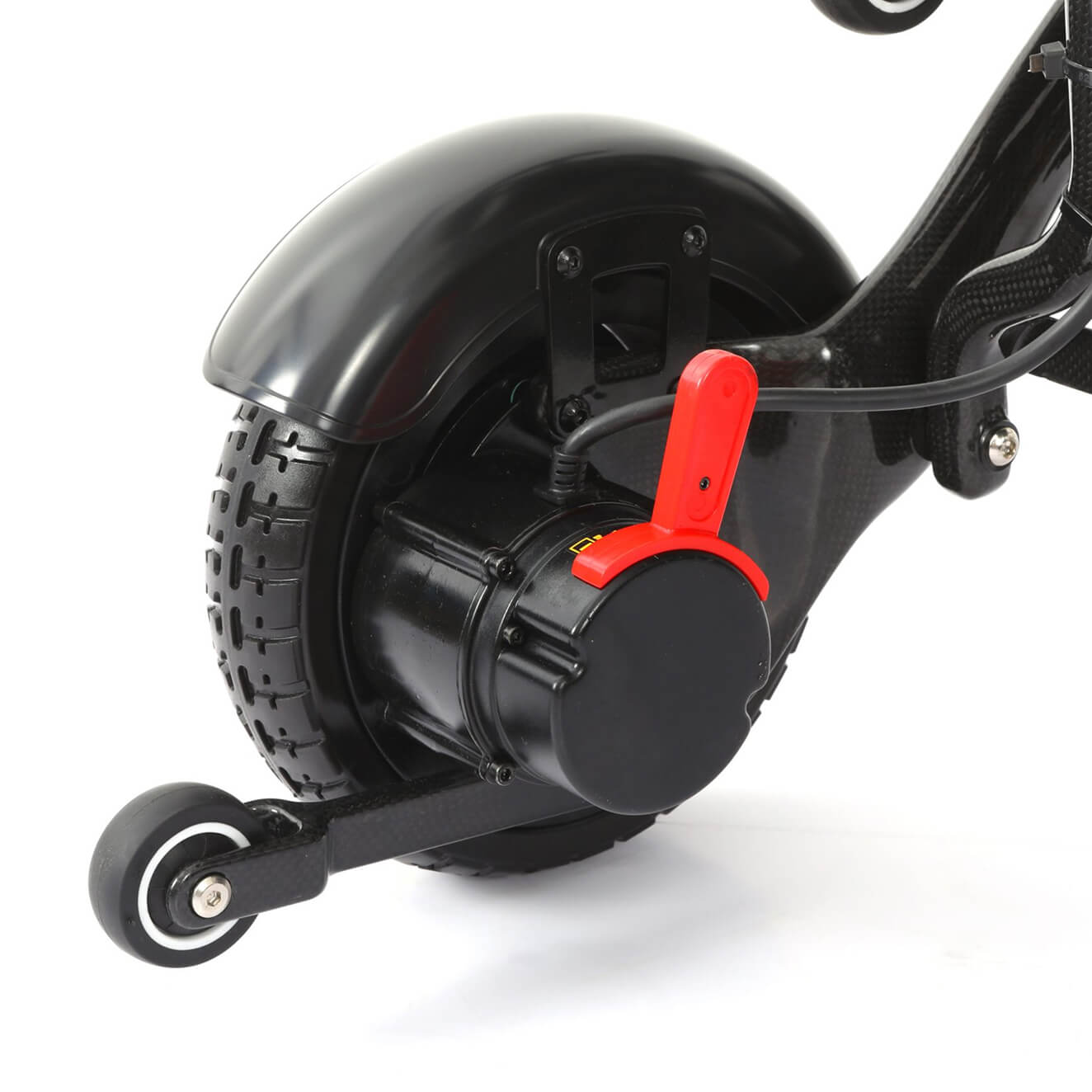 Close up of a Photon Lite powerchair wheel