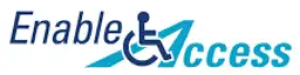 enable access logo white